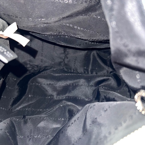 Marc by Marc Jacobs Gray Leather Shoulder Bag Crossbody Hobo Designer Purse - Picture 9 of 12